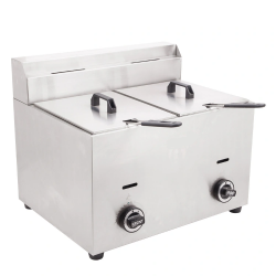 KREPPSLAND CHZ-20L | Freidora a gas doble 5.5 lts c/u