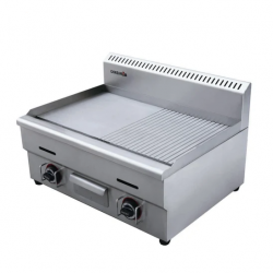 KREPPSLAND GPL-750-2 | Plancha mitad lisa mitad acanalada...