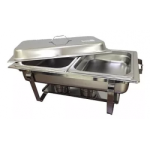 MIGSA 431-2 | Chafing dish de 9 lts con 2 insertos medios