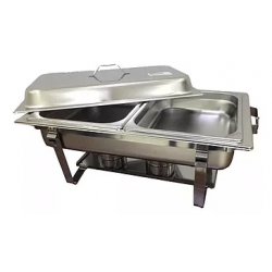 MIGSA 431-2 | Chafing dish de 9 lts con 2 insertos medios