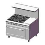 MIGSA DCR36-4QH | Estufa comercial a gas 6 quemadores,...