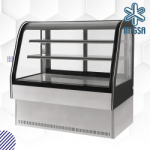 MIGSA GN-1200C2 | Vitrina exhibidora de cristal curvo de...