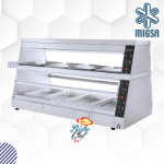 MIGSA HW-6P | Vitrina caliente de 2 niveles de doble...